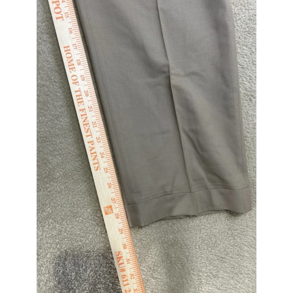 Ralph Lauren 100% Wool Pants Men's 36 x 30 Total Comfort Lightweight Cuffed‎ Tan